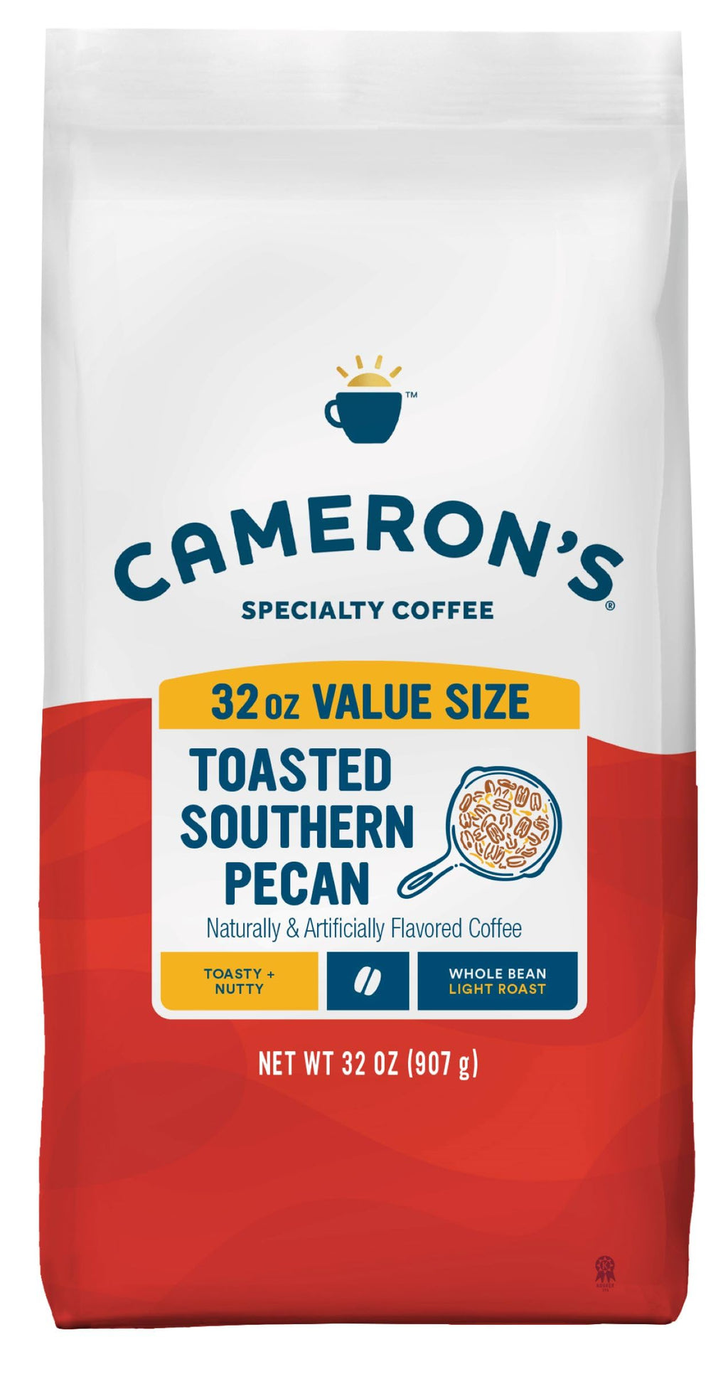 Cameron's Coffee Roasted Whole Bean Coffee, Donut Shop, 28 Ounce
