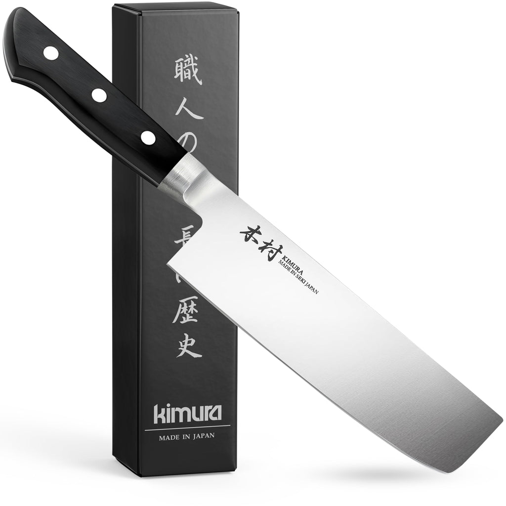 Kimura Chef Knife, [Made in Japan], 8 inch Professional Kitchen Knife, Ultra Sharp High Carbon Molybdenum Stainless Steel Gyuto Knife, Chefs Knife with Ergonomic Handle - Japanese Chef's Knife