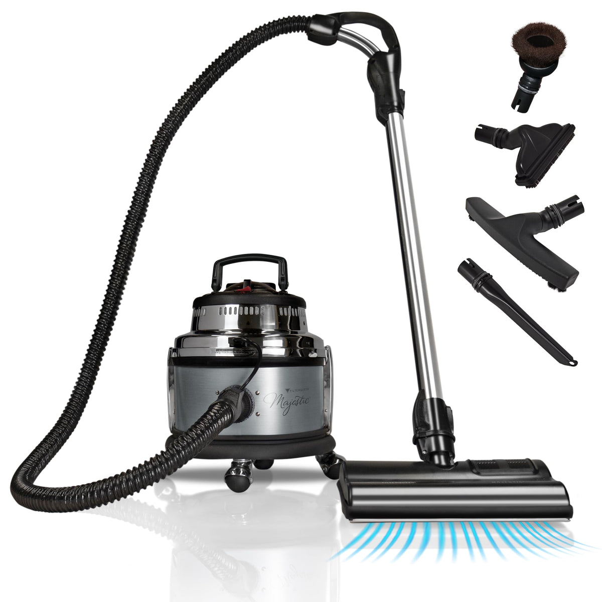 Filter Queen Majestic Surface Cleaner, Bronze, Canister Vacuum with Bagless Cyclonic Action, The Ultimate All-in-One Cleaning Machine