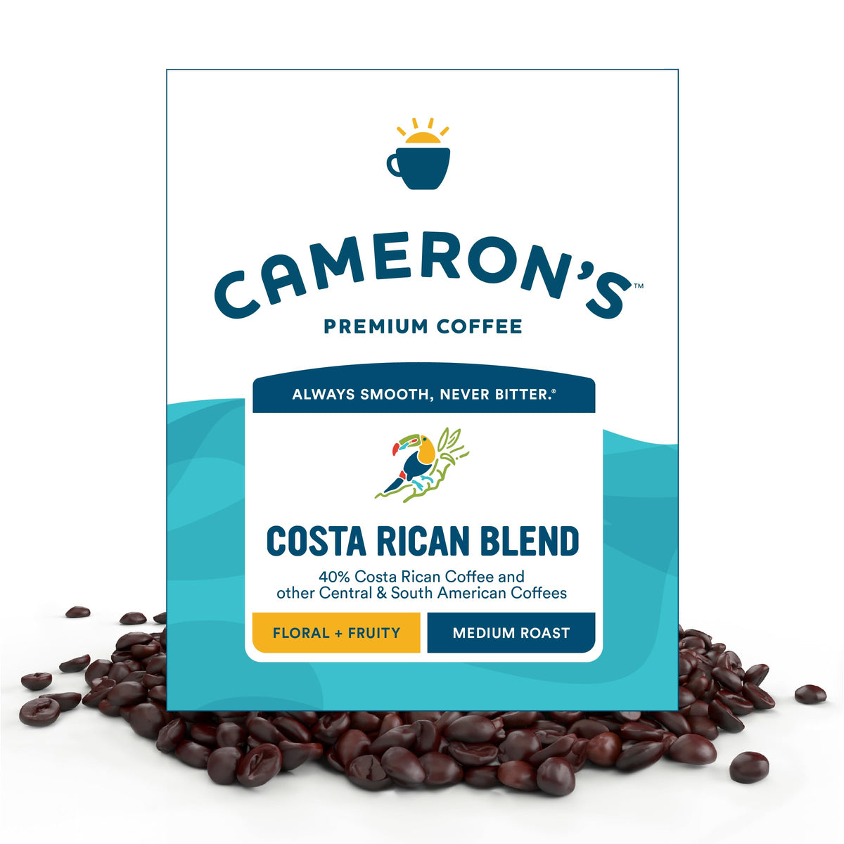 Cameron's Coffee Roasted Whole Bean Coffee, Donut Shop, 28 Ounce