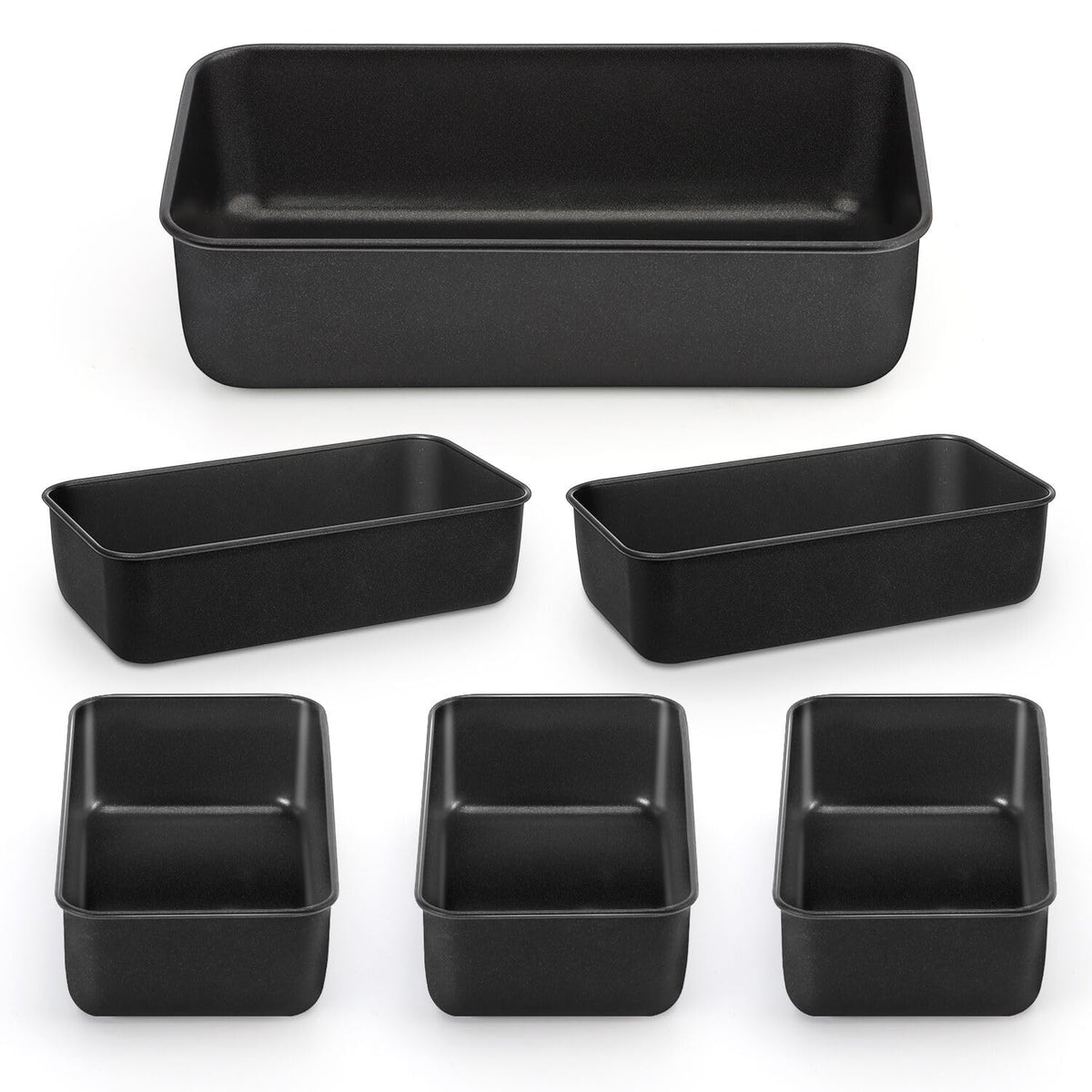 LIANYU Loaf Pan for Baking Bread, 9x5In Stainless Steel Bread Pan, 4 Pack
