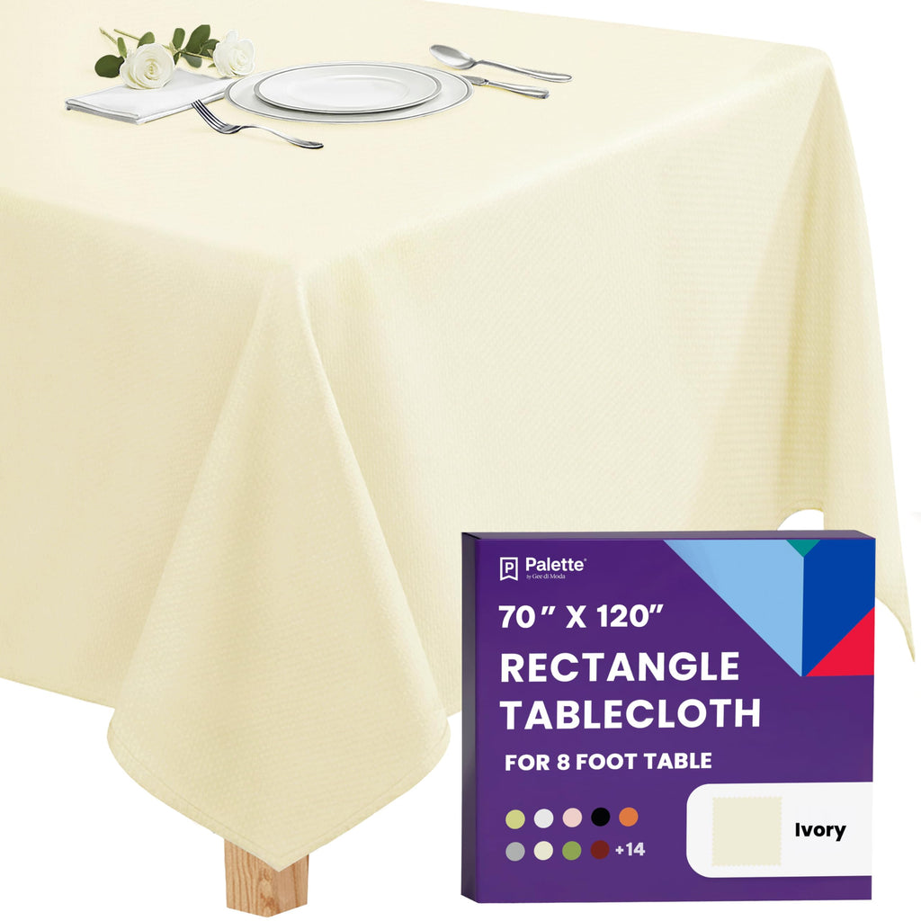 Gee Di Moda Rectangle Tablecloth - 70 x 120 Inch Royal Blue Table Cloth for 6 or 8 Foot Rectangle Tables - Heavy Duty Washable Fabric - for Holiday Party, Dinner, Weddings, Baby Shower & Events