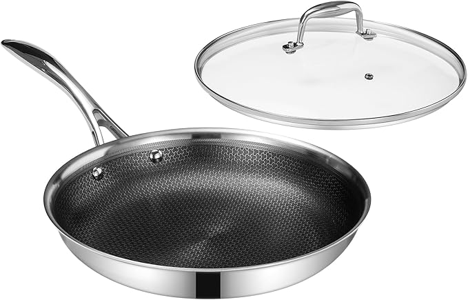 DELUXE 8" Hybrid Ceramic Nonstick Frying Pan for Daily Cooking