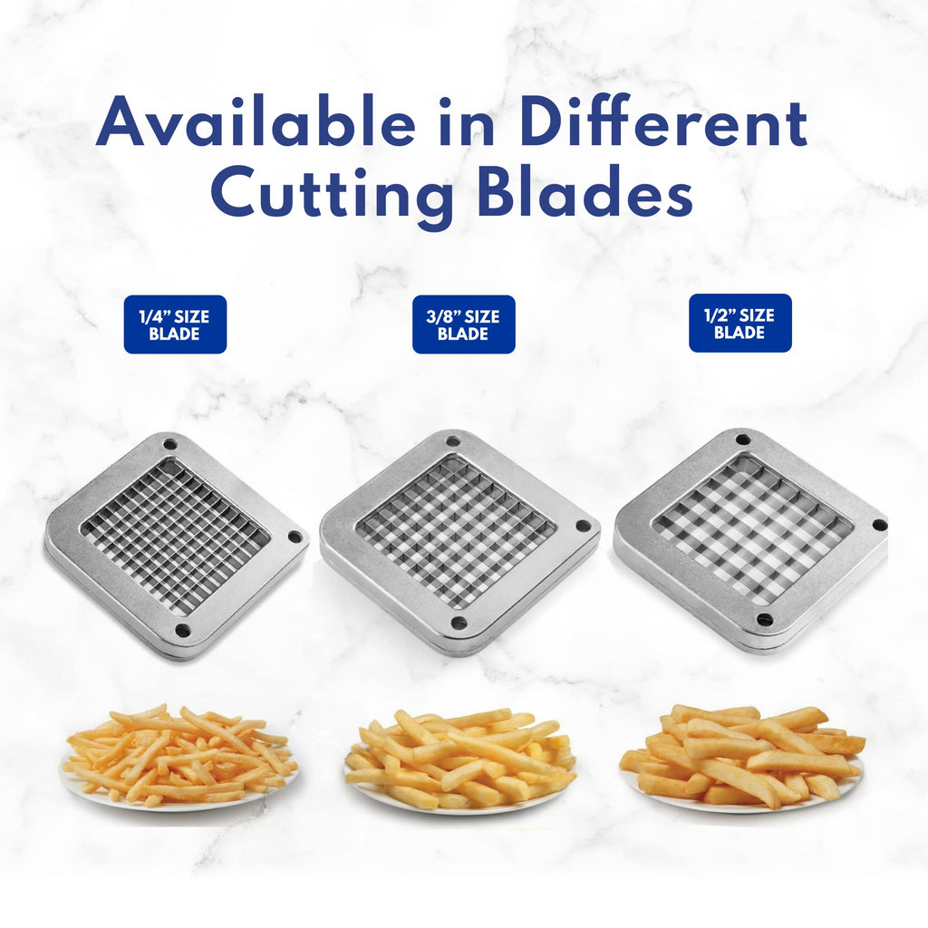 New Star Food Service 42313 Commercial Restaurant French Fry Cutter with Suction Feet, 1/2-Inch