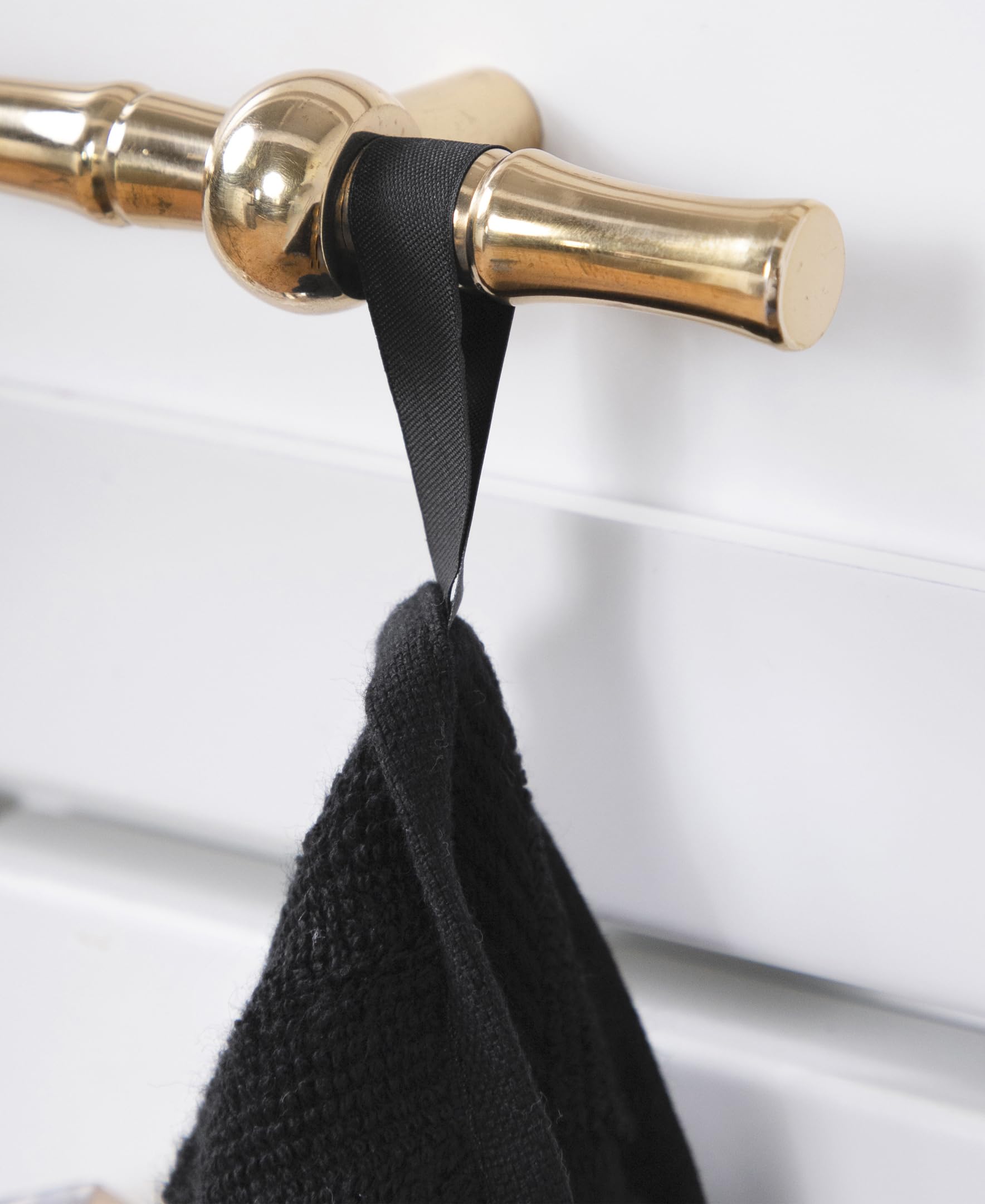 All-Clad Solid Kitchen Towels: Highly Absorbent, Super Soft Long Lasting - 100% Cotton, 17"x30" Tea Towels for Cleaning & Drying Dishes, Pans, Glassware, or Countertops, (2-Pack), Black
