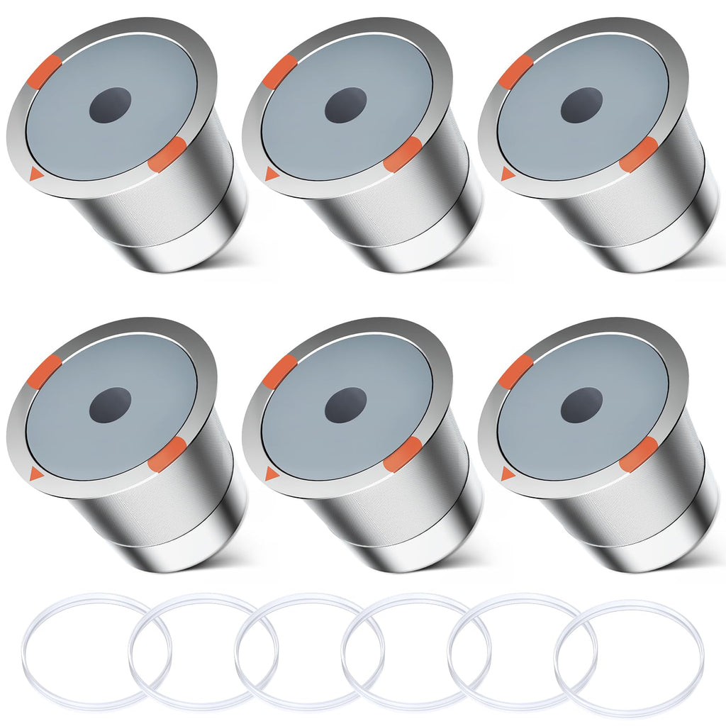 Reusable k Cup Coffee Filters,Universal stainless steel Refillable k Cups Filter Use for K 2.0 and 1.0 Coffee Makers-brewers (4pack)