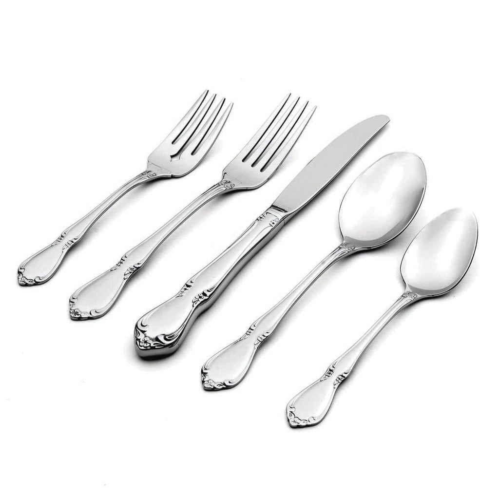 Oneida Flatware Chateau 18/10 Silverware Set for 1, 5-Piece