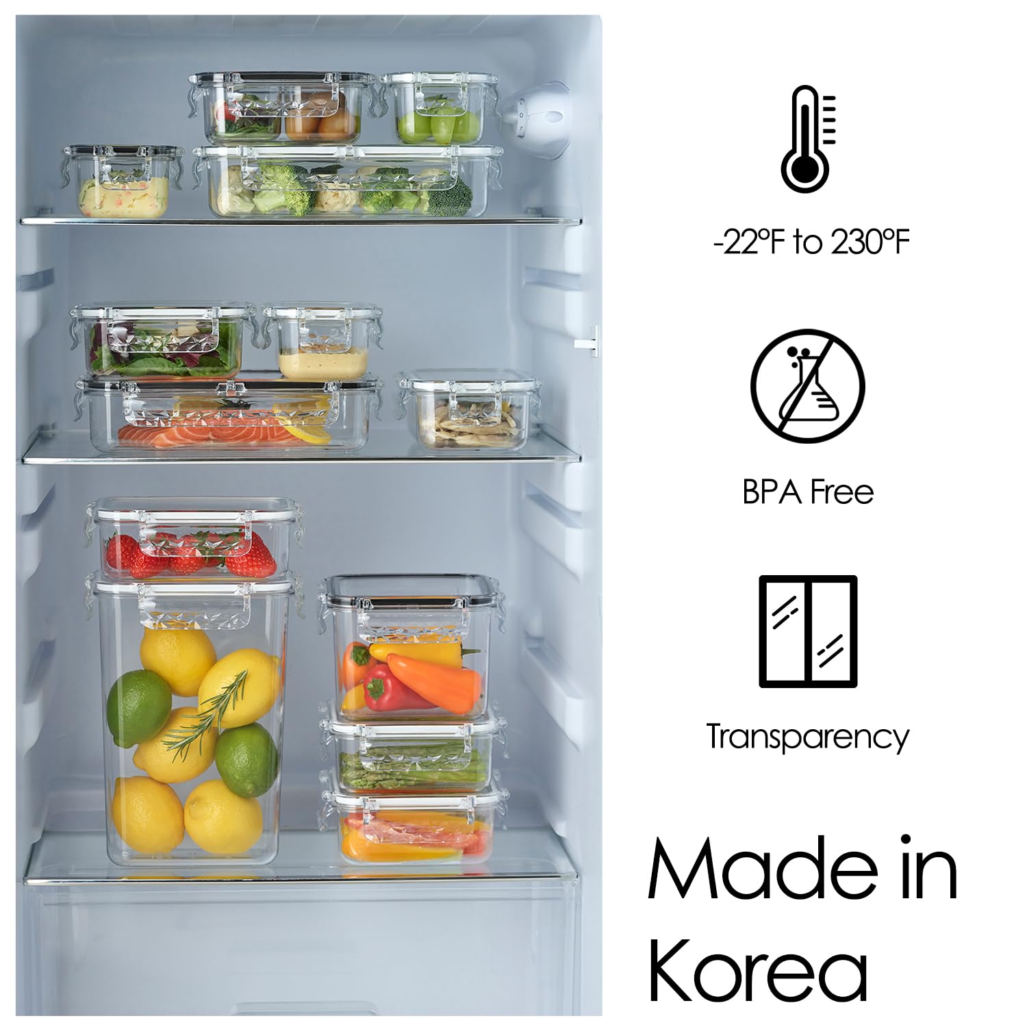 gotman Airtight Food Storage Container with Lid(13.5oz) Leak-Proof Baby Food Box | BPA-Free | Meal Prep | Microwave, Freezer and Dishwasher Safe | Kitchen Fridge Organizer Boxes | Fresher Food