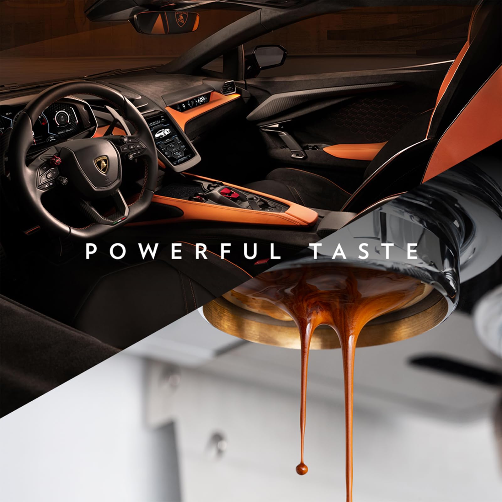 Lavazza Espresso Whole Bean for Automobili Lamborghini, Dark Roast, Arabica and Robusta Blend, 2.2 lb Bag (Package May Vary)