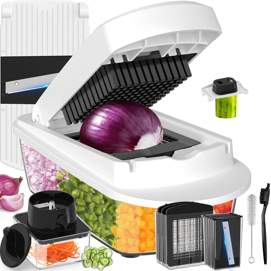 8-Blade Cook Tool & Gadget Sets, Egg Slicer Chopper Grater Set, Black
