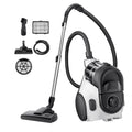 Eureka Bagless Canister Vacuum Cleaner, Household Vacuum for Home, White