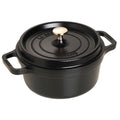 STAUB Cast Iron Round Cocotte, Dutch Oven, 2.75-quart, serves 2-3, Made in France, Matte Black