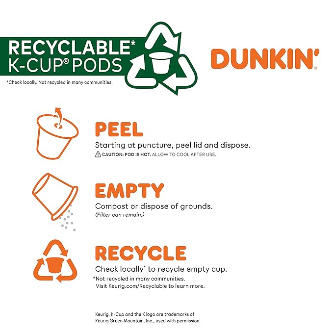 Dunkin' French Vanilla Flavored Coffee, 88 Keurig K-Cup Pods