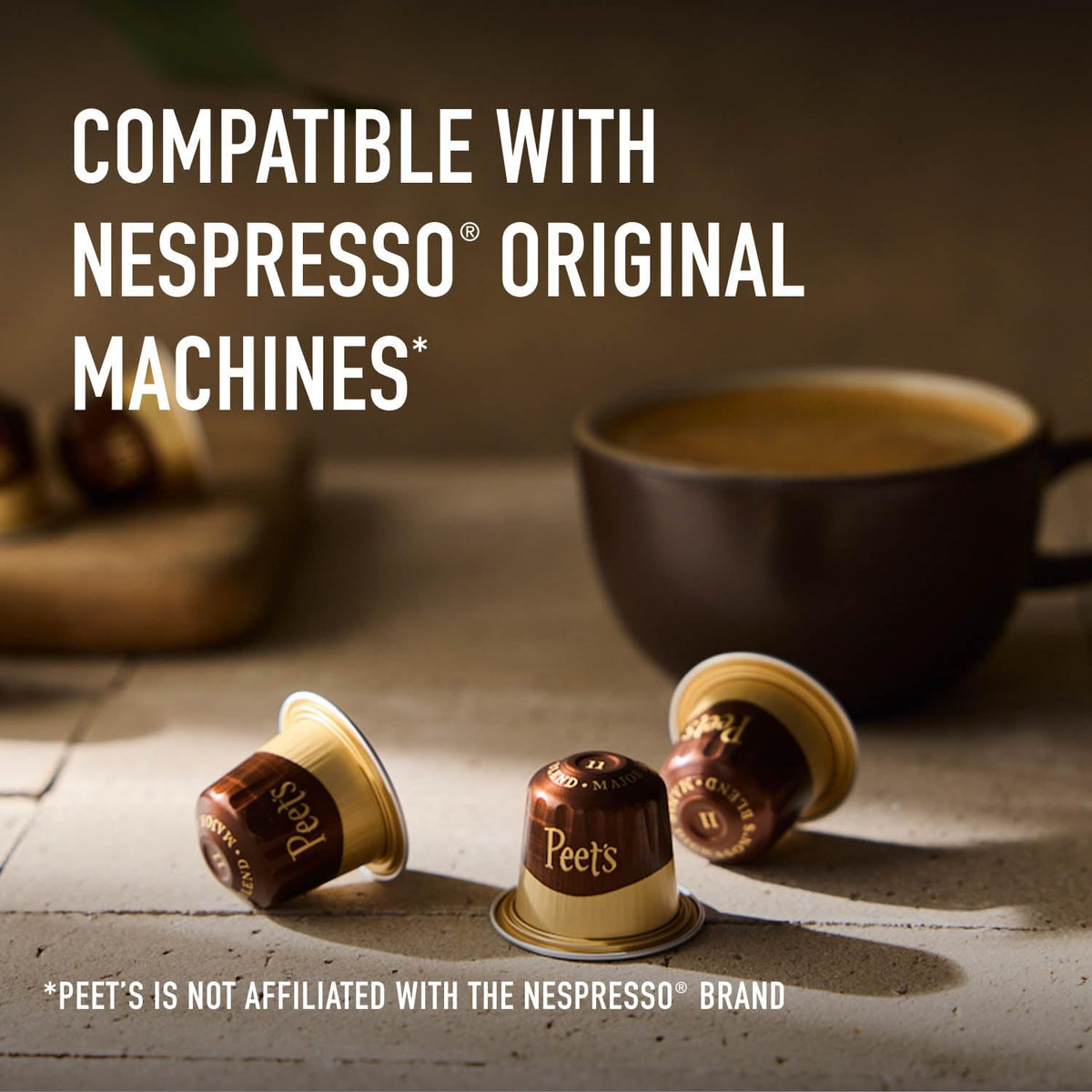 Peet's Coffee Espresso Capsules, Medium Roast Variety Pack, 40CT