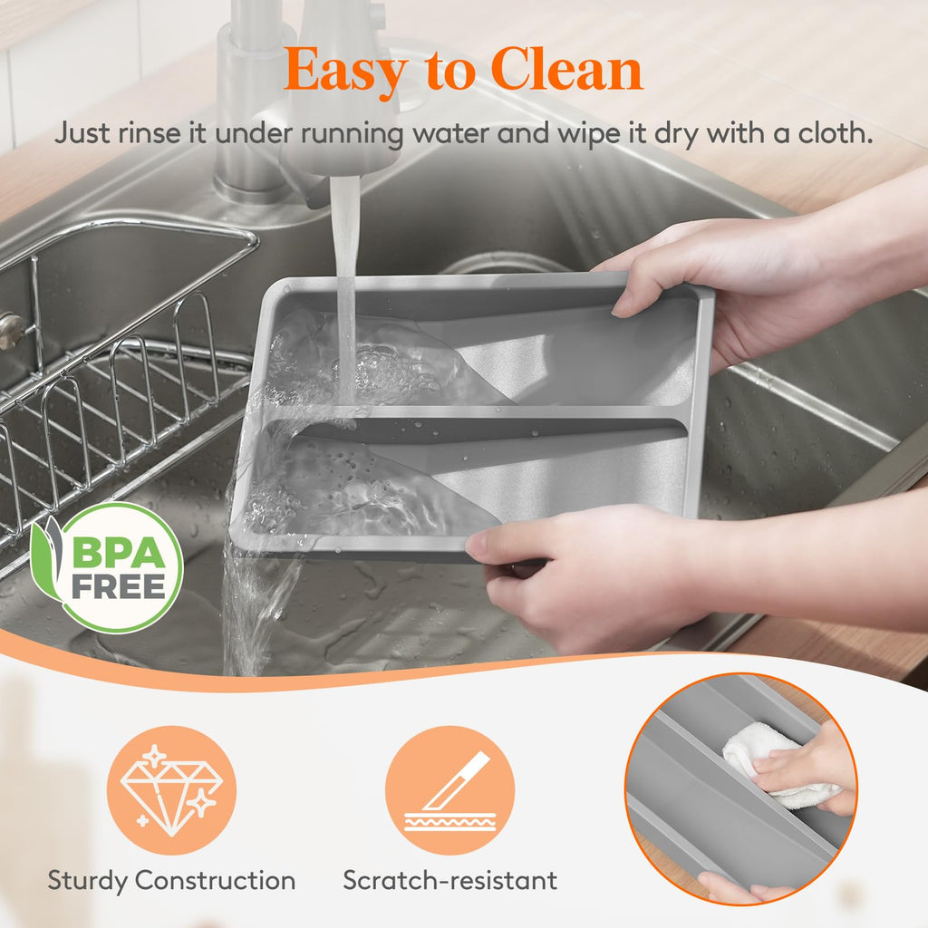 Lifewit Compact Silverware Organizer for Kitchen Drawer