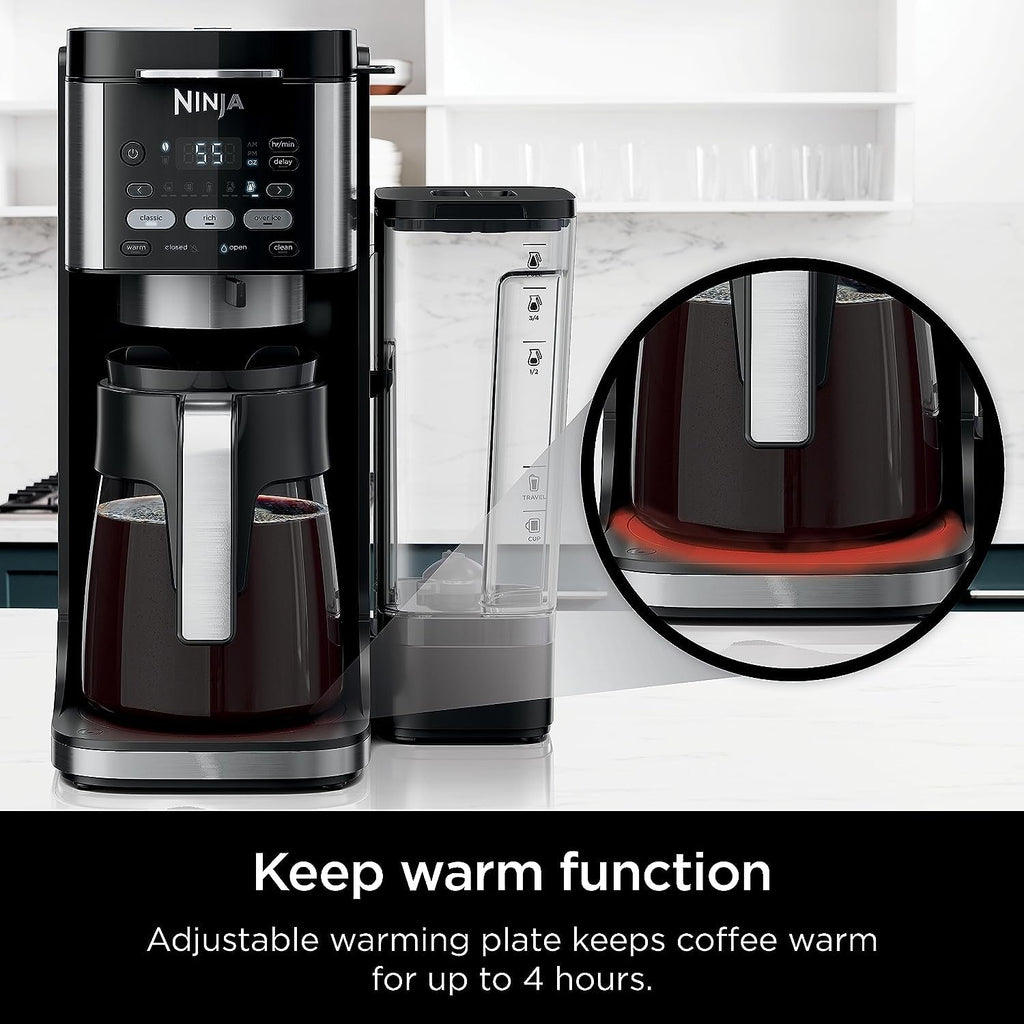 Ninja (Refurbished) Drip Coffee Maker | DualBrew Pro Hot & Iced Coffee | Compatible with K-Cup Pods | 3 Brew Styles (Classic, Rich, & Iced) | 60oz Removable Reservoir & Dishwasher Safe | (Renewed)