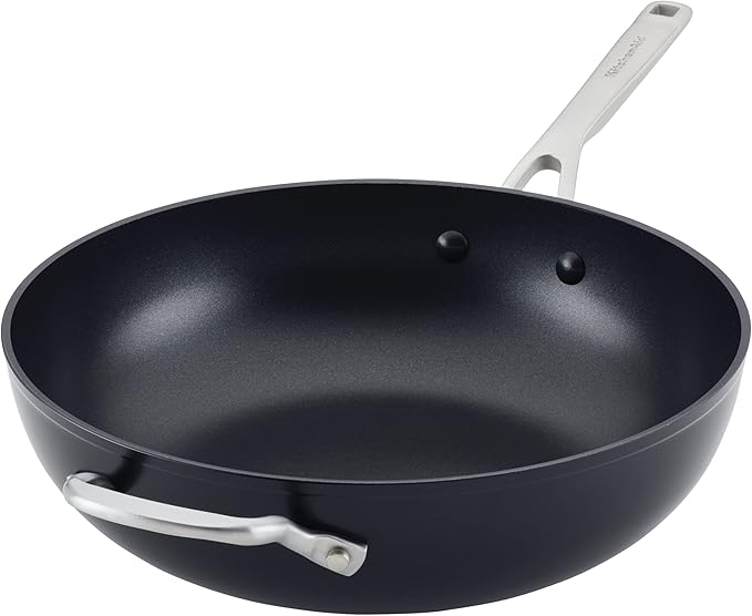 KitchenAid Hard-Anodized Nonstick Saucepan with Lid, 2-Quart