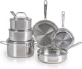 T-fal Pro Tri-Ply Stainless Steel 10-Piece Induction Cookware Set