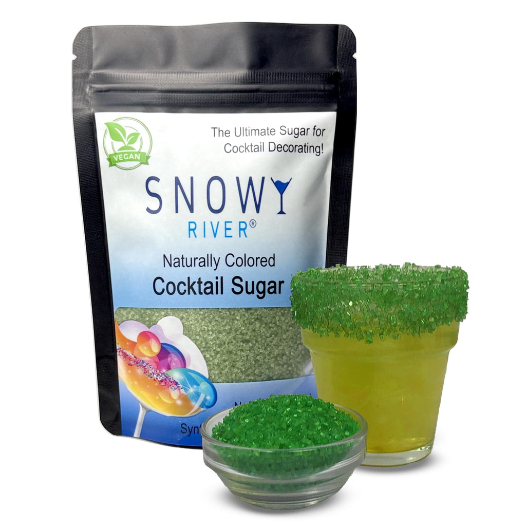 Snowy River Blue Dream, Cocktail & Margarita Sugar Rimmer - Vibrant Naturally Colored Sugar for Cocktail Rimming, Baking & Decorating, Medium Crystal - 80oz