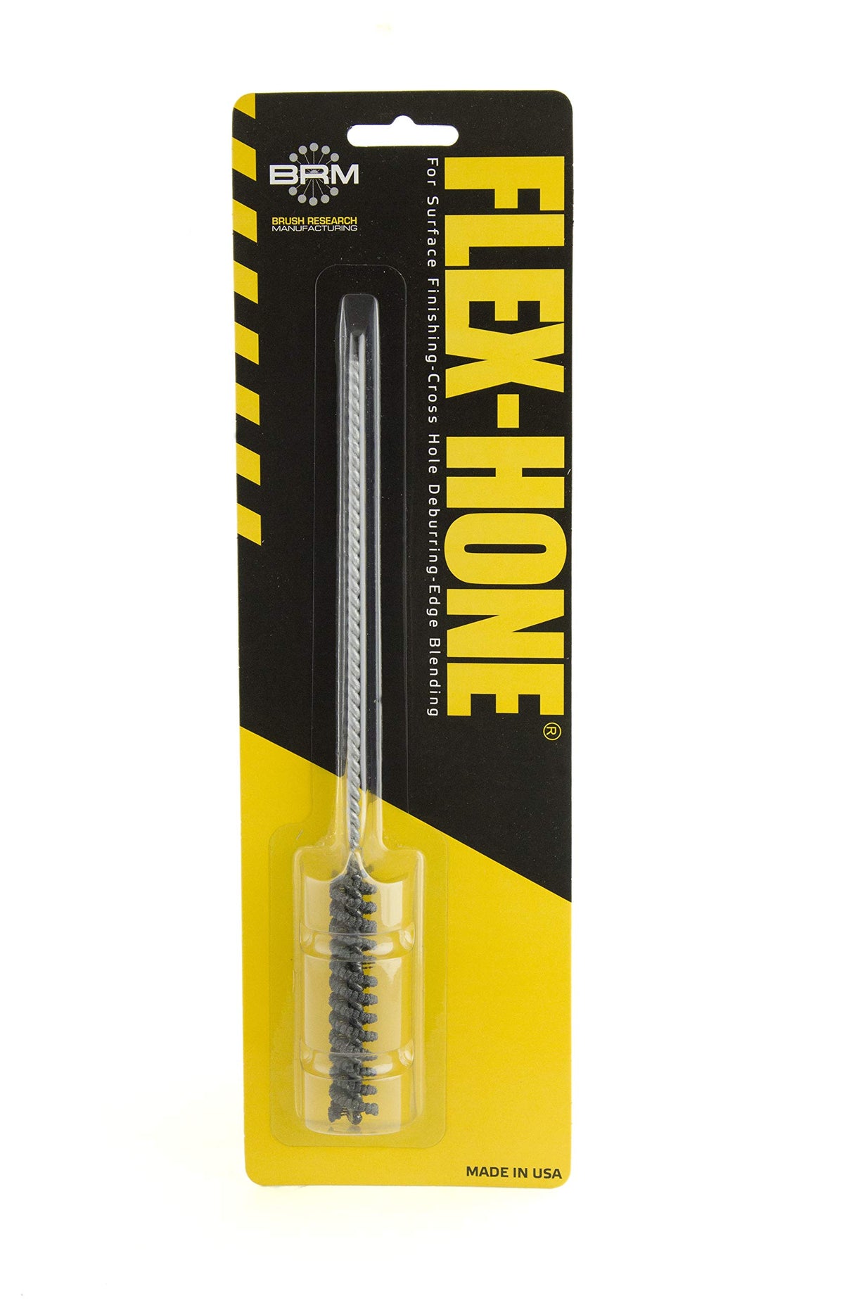 Brush Research BC11M12 FLEX-HONE®, 0.433" (11mm) Diameter, 120 Grit, Silicon Carbide, for Mild Steel, Stainless Steel, Cast Iron and Softer Ferrous Materials
