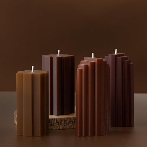 2 Pack Stripe Cylinder Pillar Spiral Candle Resin Mold - Resin Casting Silicone Molds for Home Decor & Candle Making Wave Spiral Mold