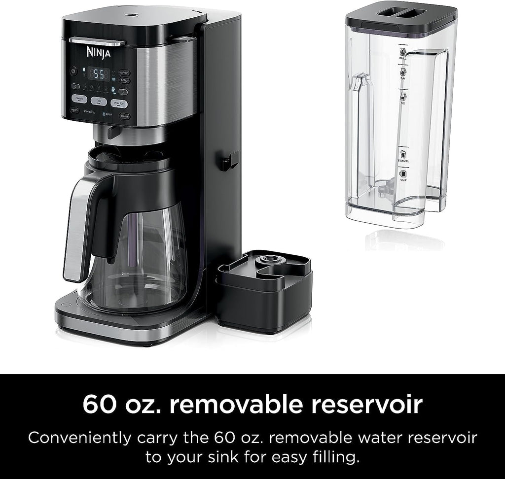 Ninja (Refurbished) Drip Coffee Maker | DualBrew Pro Hot & Iced Coffee | Compatible with K-Cup Pods | 3 Brew Styles (Classic, Rich, & Iced) | 60oz Removable Reservoir & Dishwasher Safe | (Renewed)