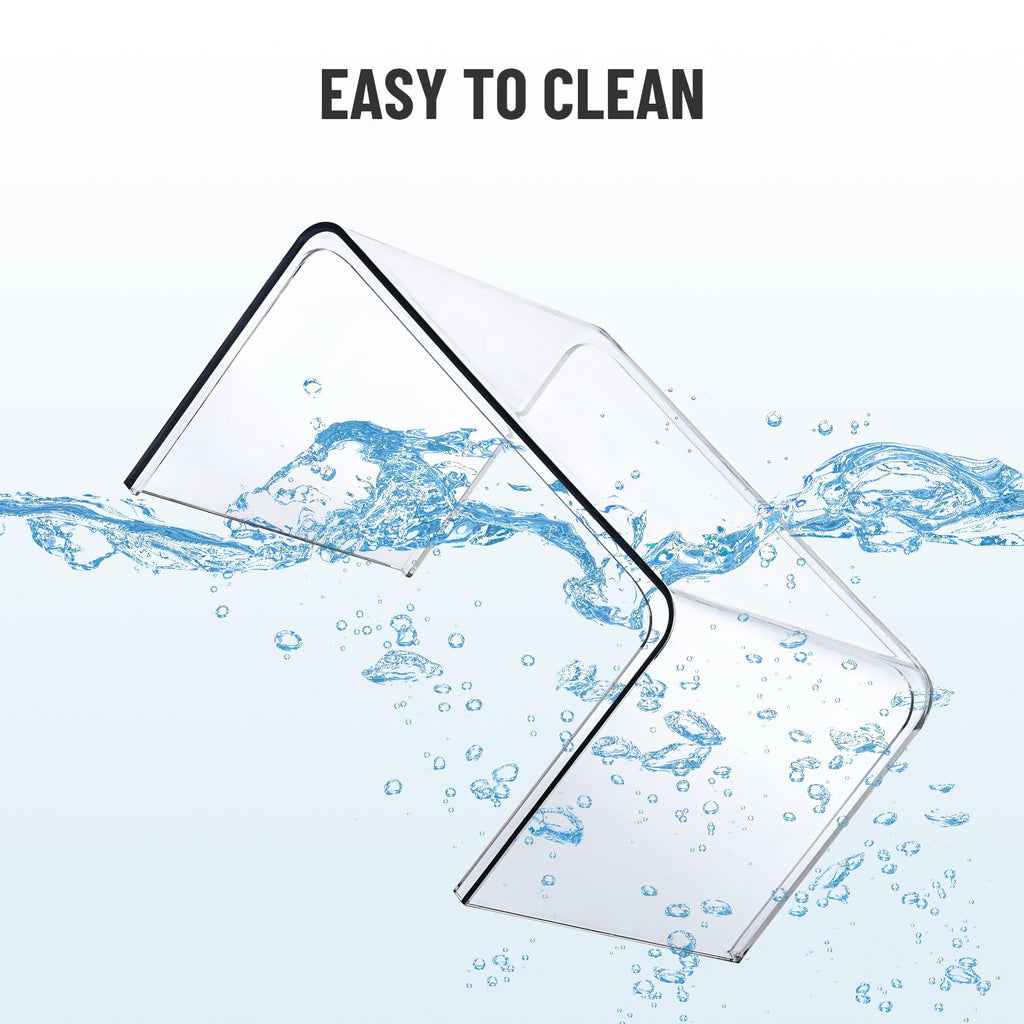 Bobomoment Clear Cabinet Organizer, Stackable Shelf Organizer Set of 2