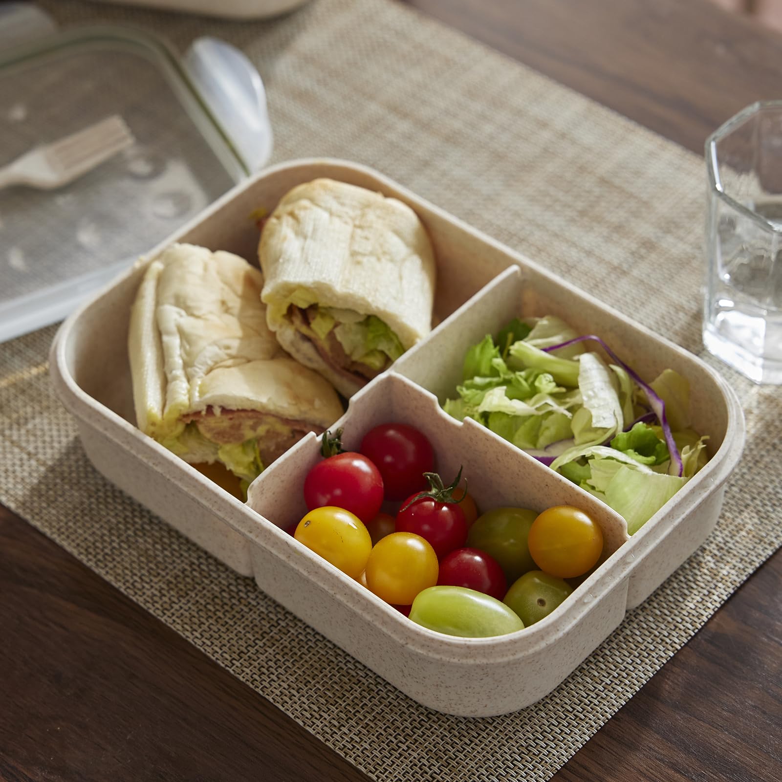 SEVENY Bento Lunch Box For Adults & Body Builders, White
