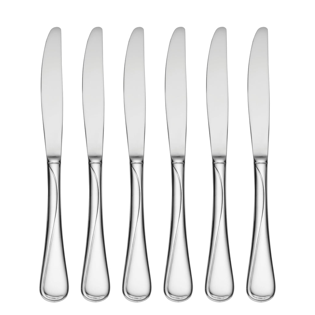 Oneida Flatware Flight Dinner Knives 18/0 Silverware Set for 4, (4-Piece)