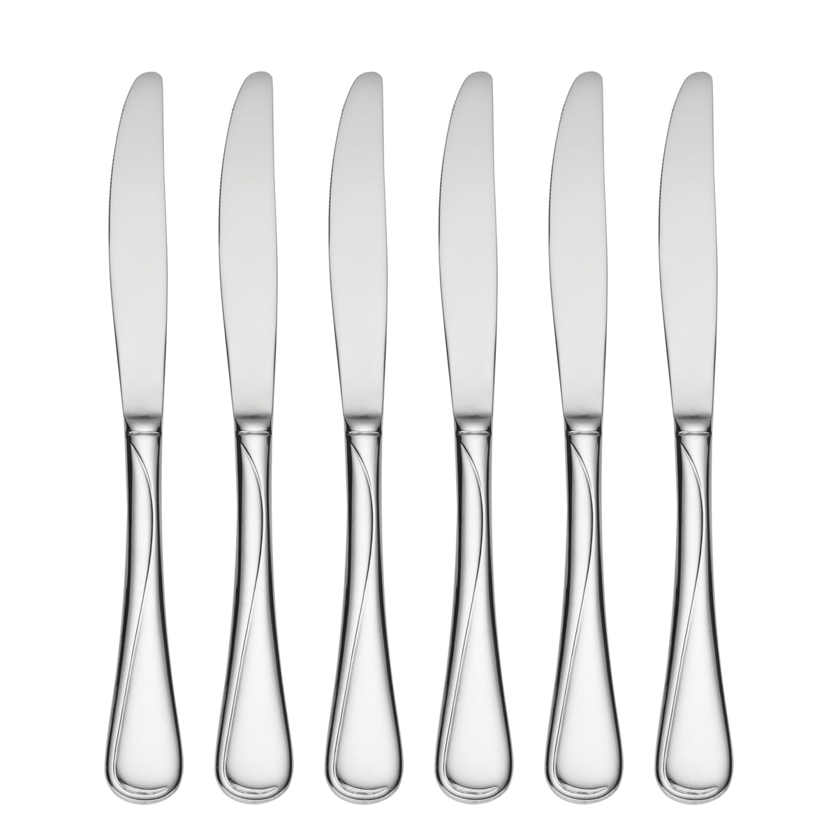 Oneida Flatware Flight Dinner Knives 18/0 Silverware Set for 4, (4-Piece)