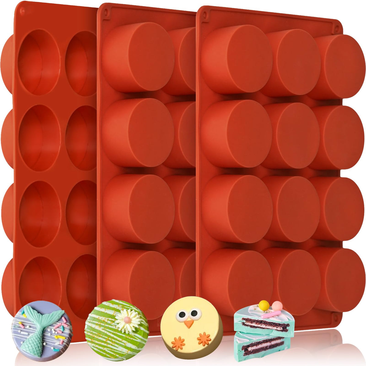 HKNMTT Chocolate Bar Molds Silicone Classic 4 Pack, Snap Candy Bars Making Mould Set, BPA Free Soy Candle Wax Melt Durable Mold Easy Release Non-Stick for Protein and Energy DIY Handmade Gifts