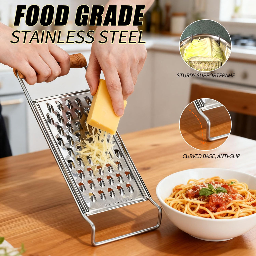 2 Pack Stainless Steel Handheld Grater Set,Coarse & Fine Kitchen Zester