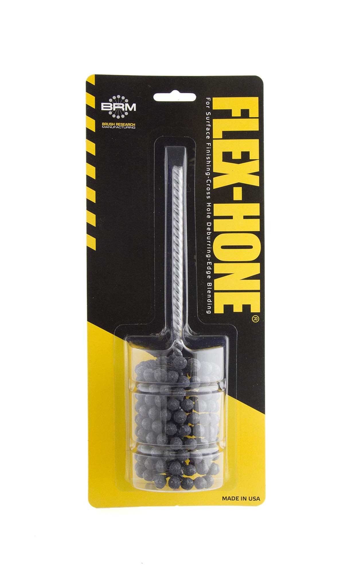 Brush Research BC15812 FLEX-HONE®, 1-5/8" (41.3mm) Diameter, 120 Grit, Silicon Carbide, For Mild Steel, Stainless Steel, Cast Iron and Softer Ferrous Materials