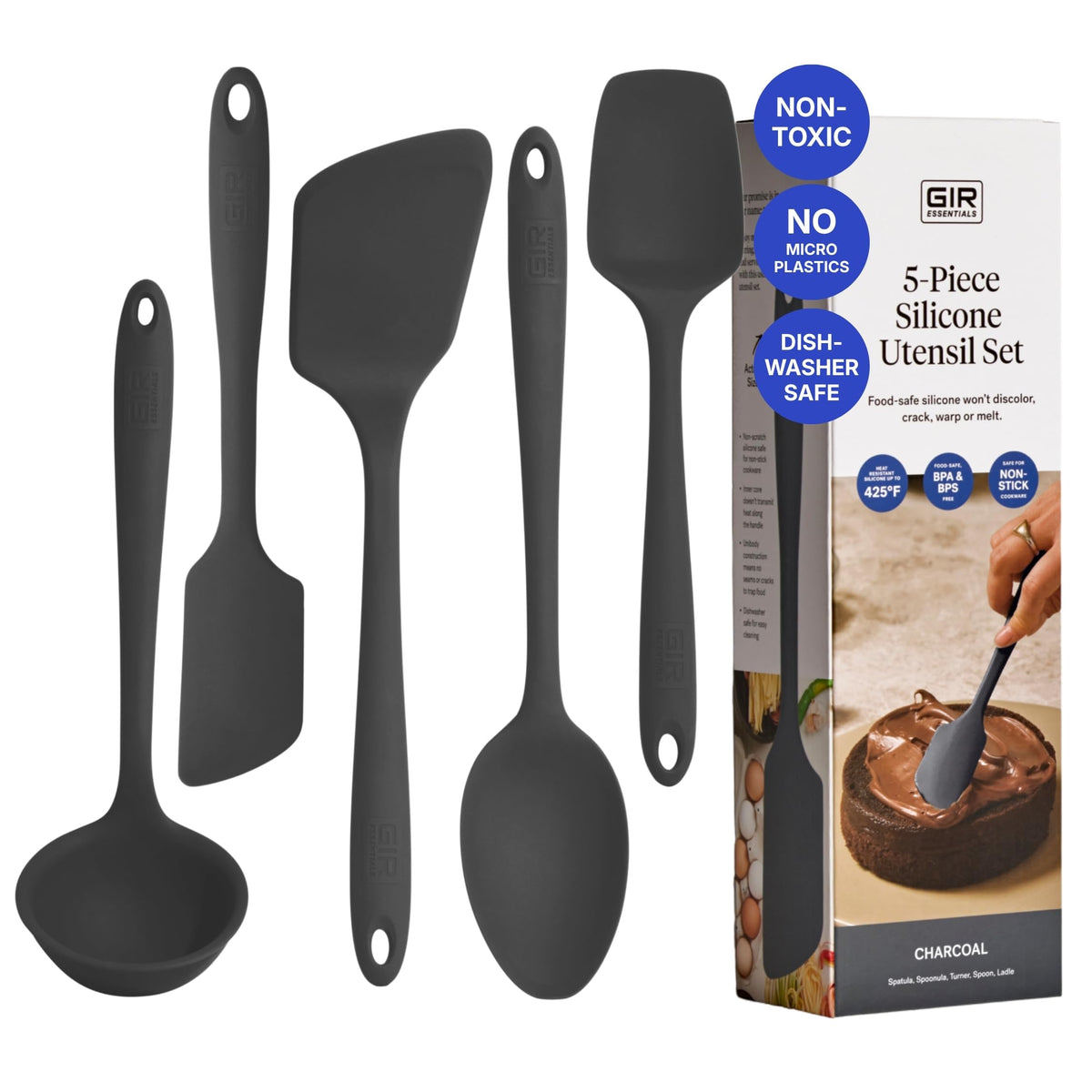 GIR: 5-Piece Silicone Essentials Kitchen Utensils Set – Party Confetti