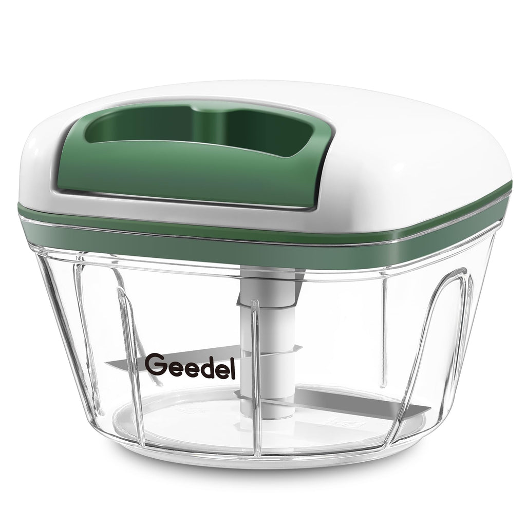 Geedel Vegetable Chopper, Manual Food Chopper with Hand Pull String, 500ml