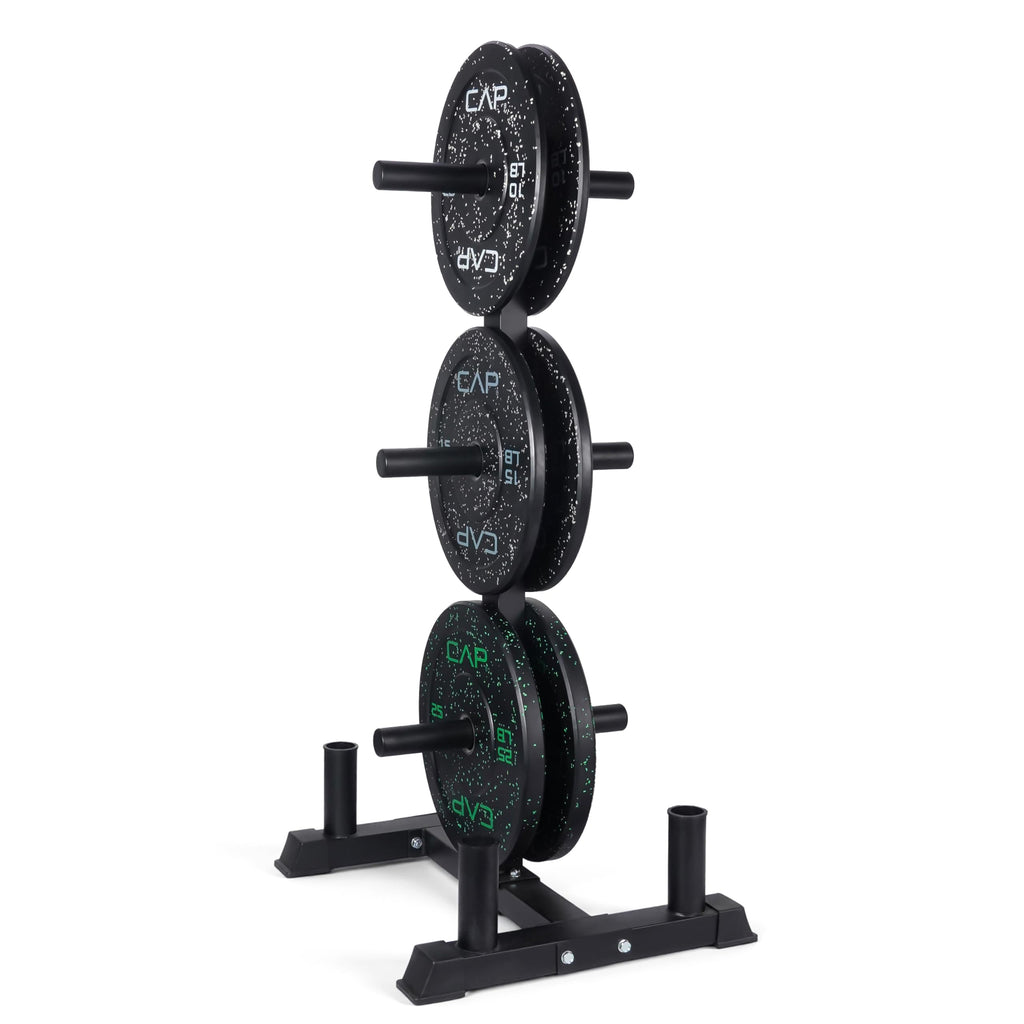 CAP 260lb Competition Olympic Bumper Plate Weight Set
