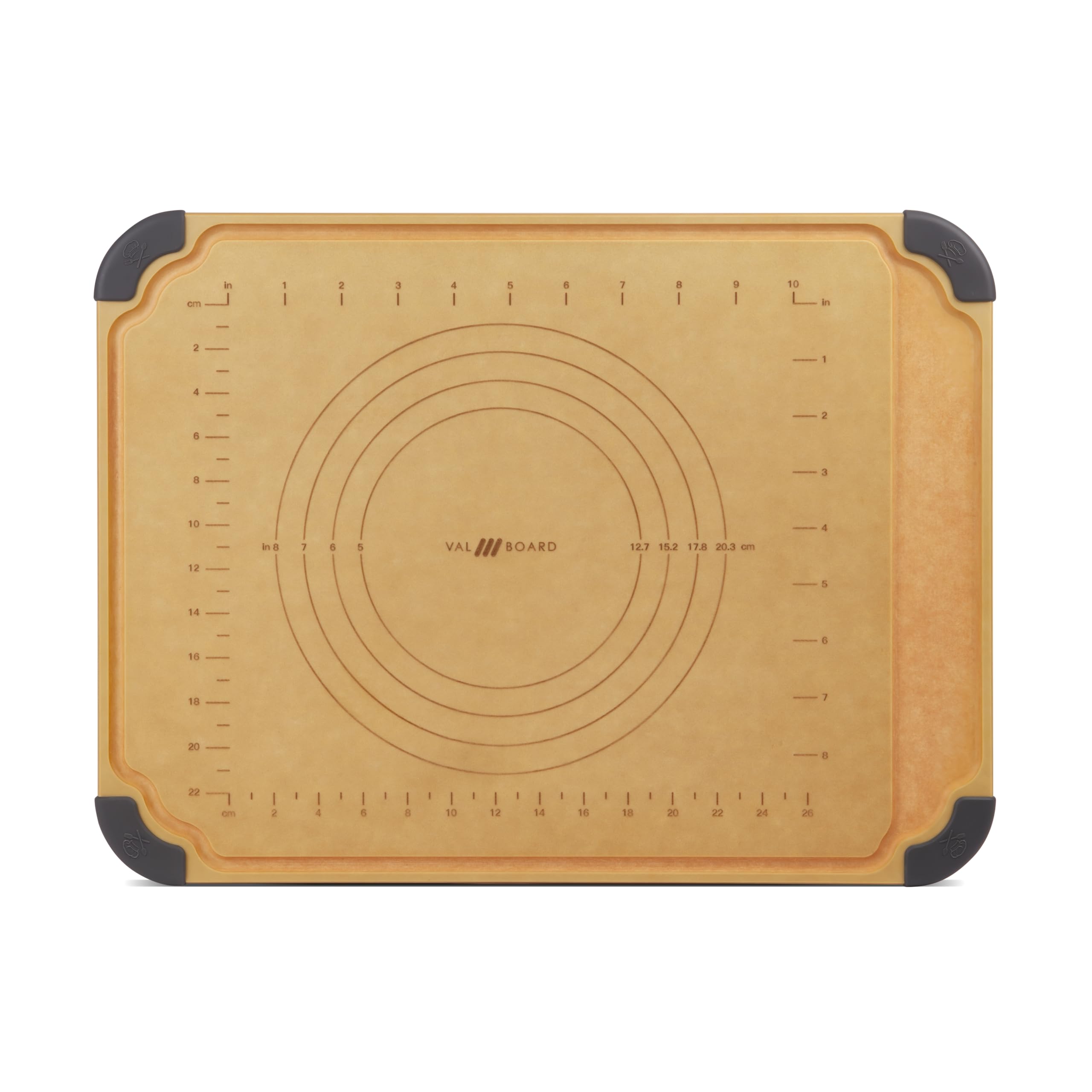 VAL CUCINA Wood Cutting Boards for Kitchen, Reversible Chopping Boards with Juice Grooves Non Slip Feet, Natural Wood Fiber, Dishwasher Safe, Eco-Friendly, Juice Grooves,BPA Free