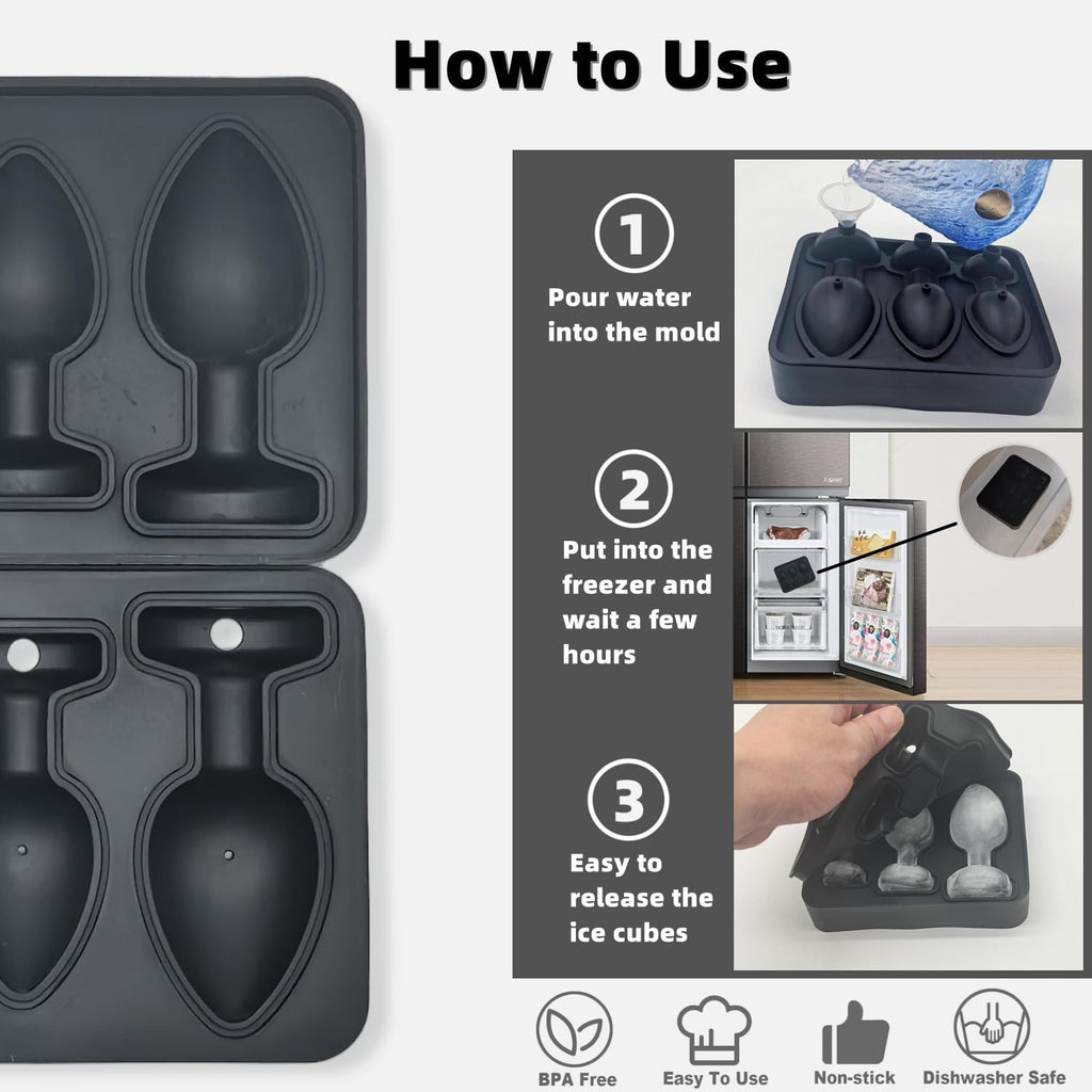 gomaxbo Adult Ice Cube Mold,Novelty Ices Cube mold,BPA Free