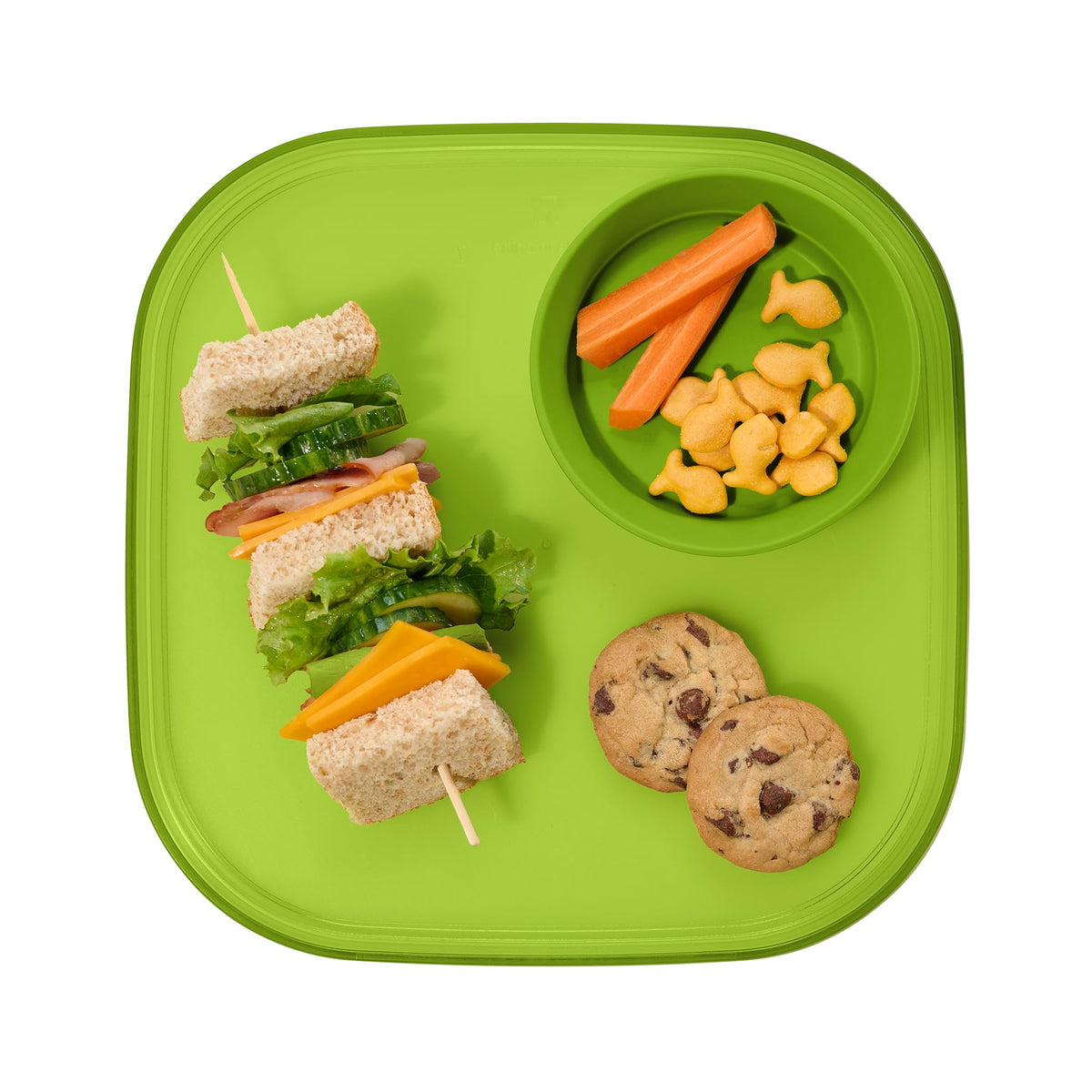 Madesmart Dipware Reusable Dining Plate, Serving Tray for Appetizers and Snacks, Sandwiches, Hummus, Sauces, Stackable & Removable Dip Bowl, PinkTerracotta