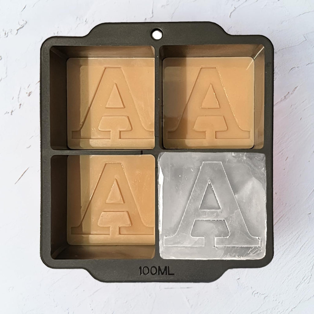 Letter G Monogram Ice Cube Mold Custom Ice Cube Mold 2 Inch Big Initials Silicone Ice Cube Tray Gifts for DAD Gifts for Him