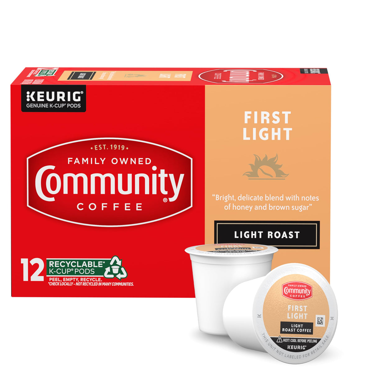 Community Coffee Grandma's Sugar Cookie Keurig K-Cup Pods, Limited Edition Holiday Flavor, Natural Ingredients, 10 Count (Pack of 1)