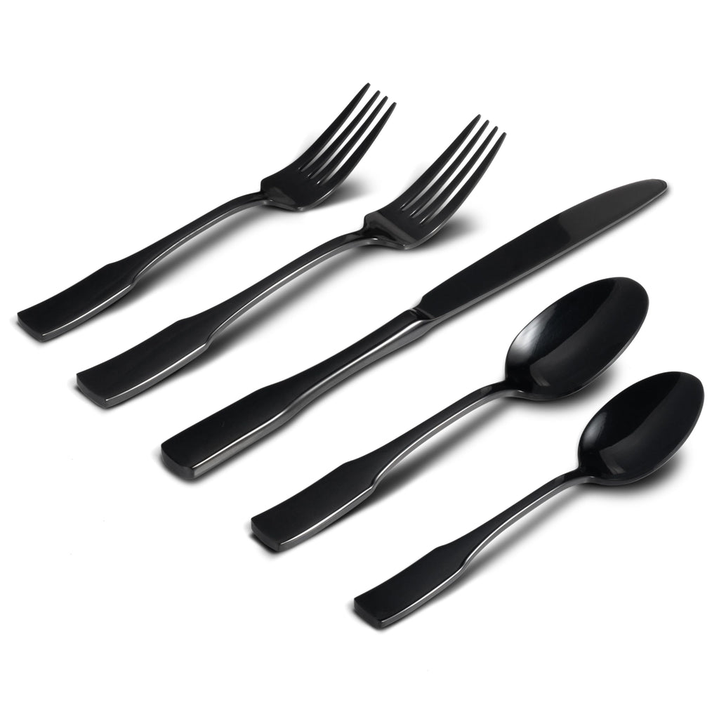 Alata Kate 48-Piece Silverware Set with steak knife Service for 8, Stainless Steel Flatware Set, Mirror Polished Cutlery Set Dishwasher Safe