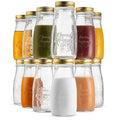 Bormioli Rocco Quattro Stagioni Bottle - ClearGold, Set of 12