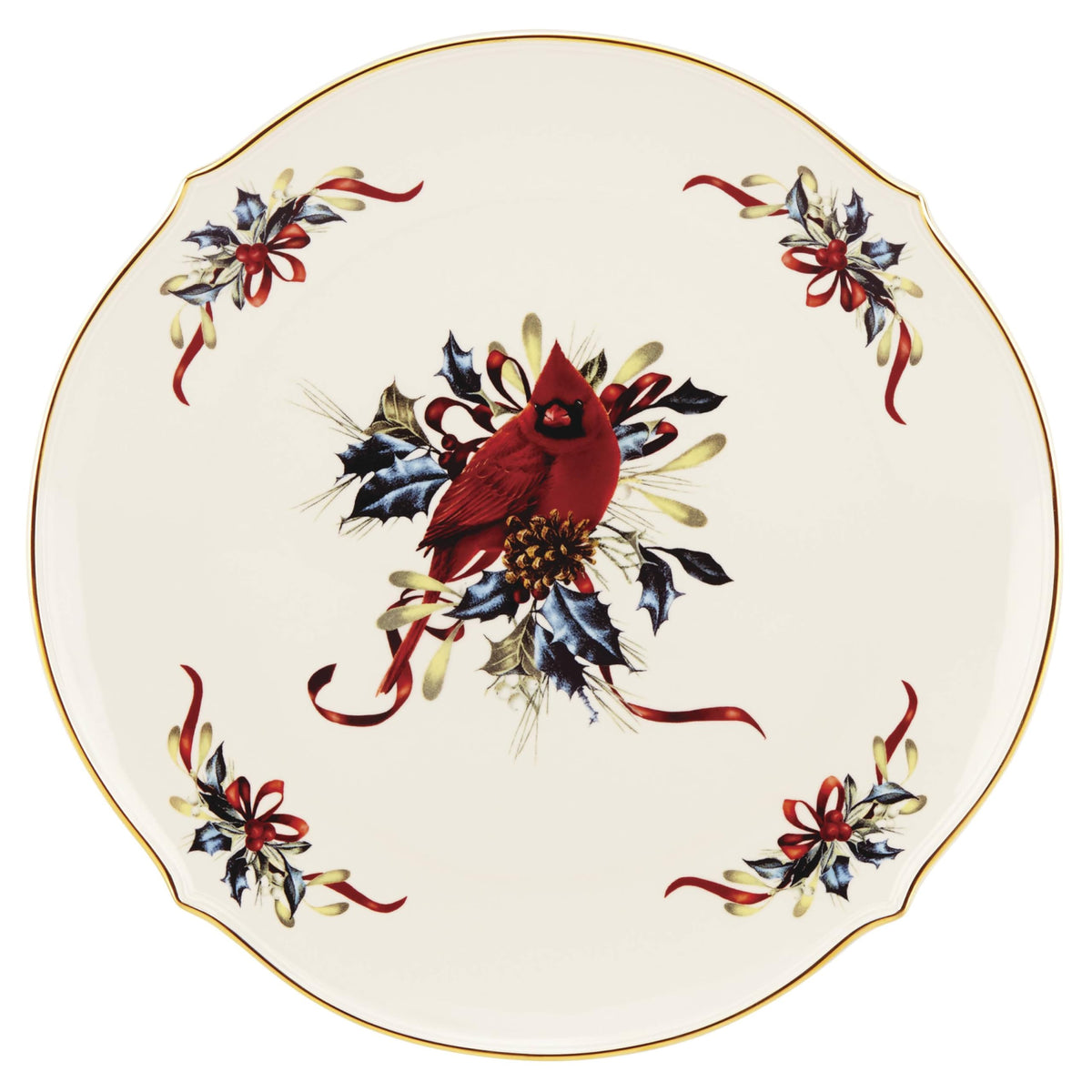 Lenox Winter Greetings Porcelain Covered Christmas Gravy Dish, 64oz