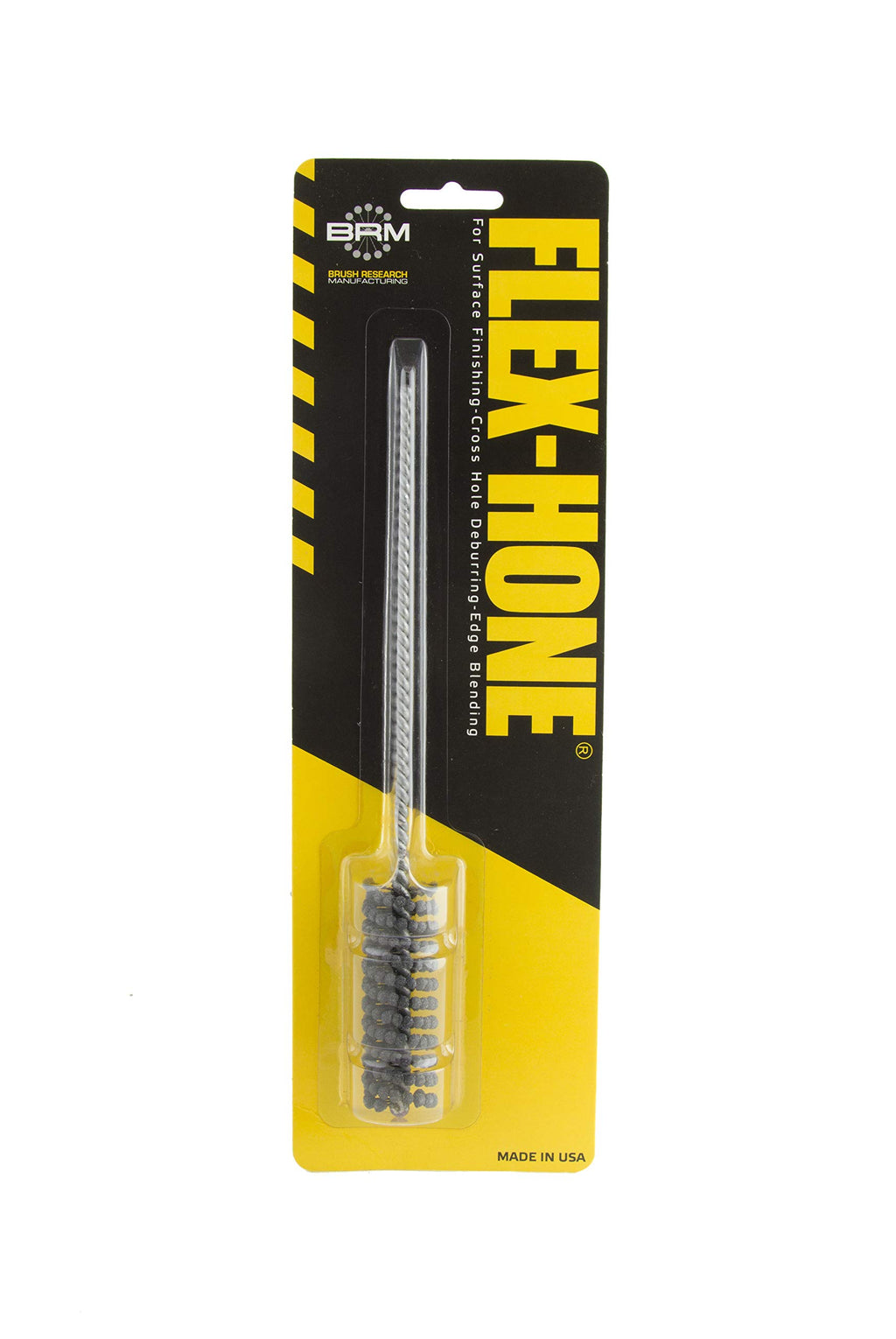 Brush Research BC20M12 FLEX-HONE®, 0.787" (20mm) Diameter, 120 Grit, Silicon Carbide, For Mild Steel, Stainless Steel, Cast Iron and Softer Ferrous Materials