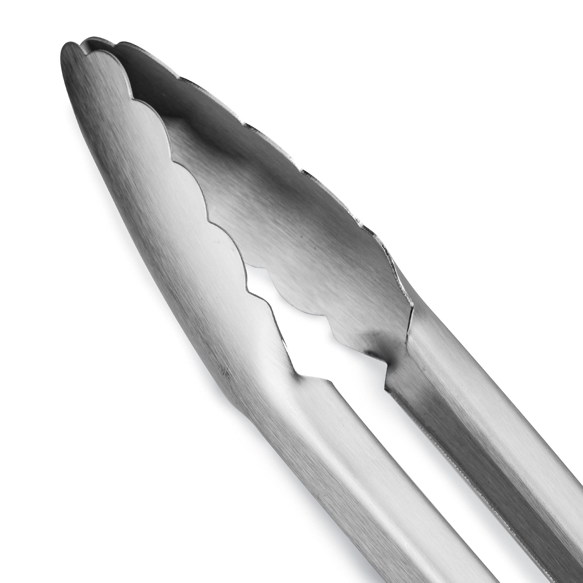 304 Stainless Steel Kitchen Cooking Tongs, 14 & 16", Set of 2, Aqua Sky