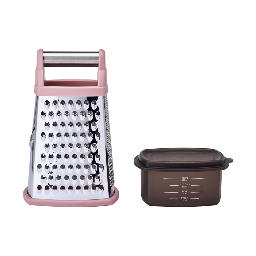 KitchenAid Gourmet Box Grater, Dried Rose, 10 Inch