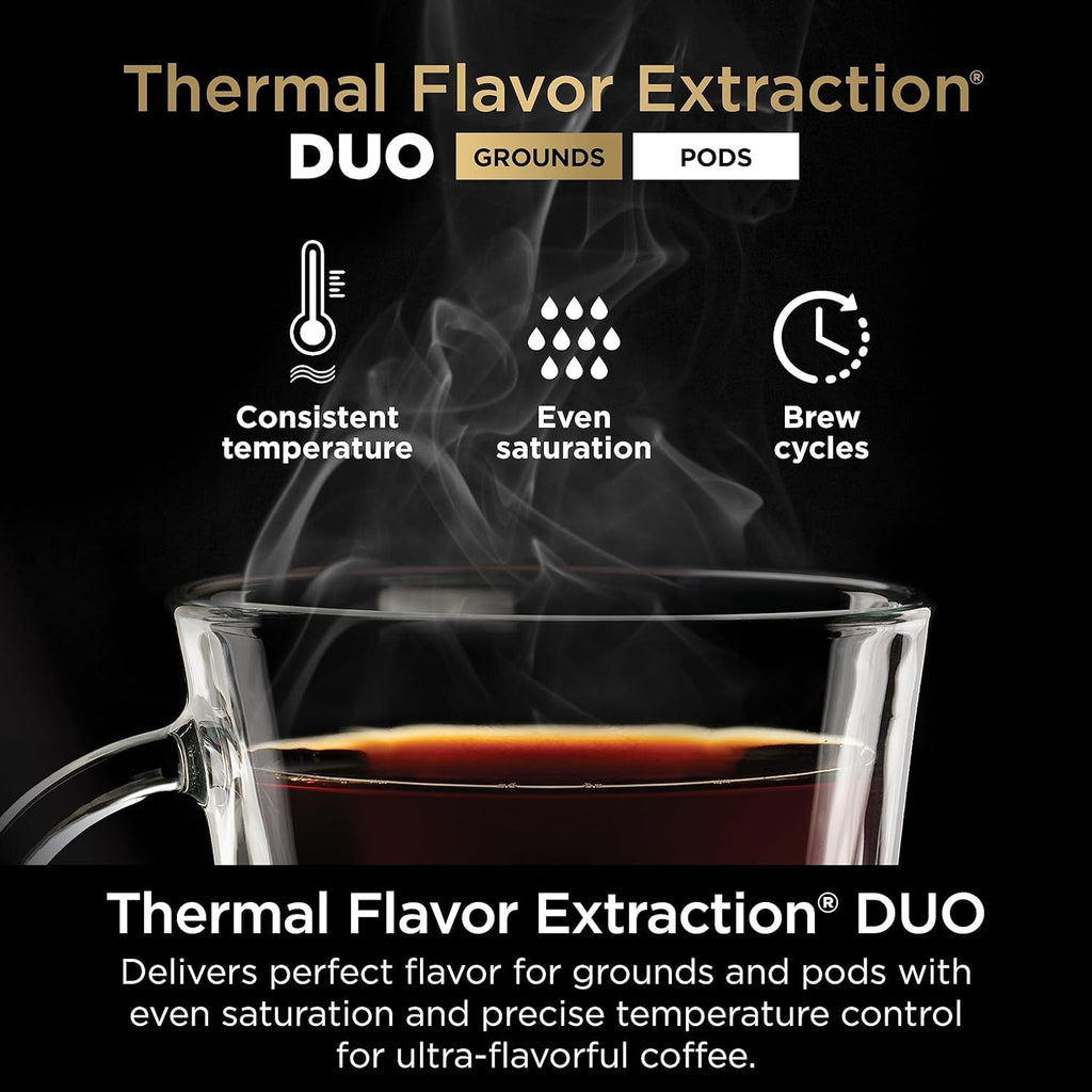 Ninja (Refurbished) Drip Coffee Maker | DualBrew Pro Hot & Iced Coffee | Compatible with K-Cup Pods | 3 Brew Styles (Classic, Rich, & Iced) | 60oz Removable Reservoir & Dishwasher Safe | (Renewed)