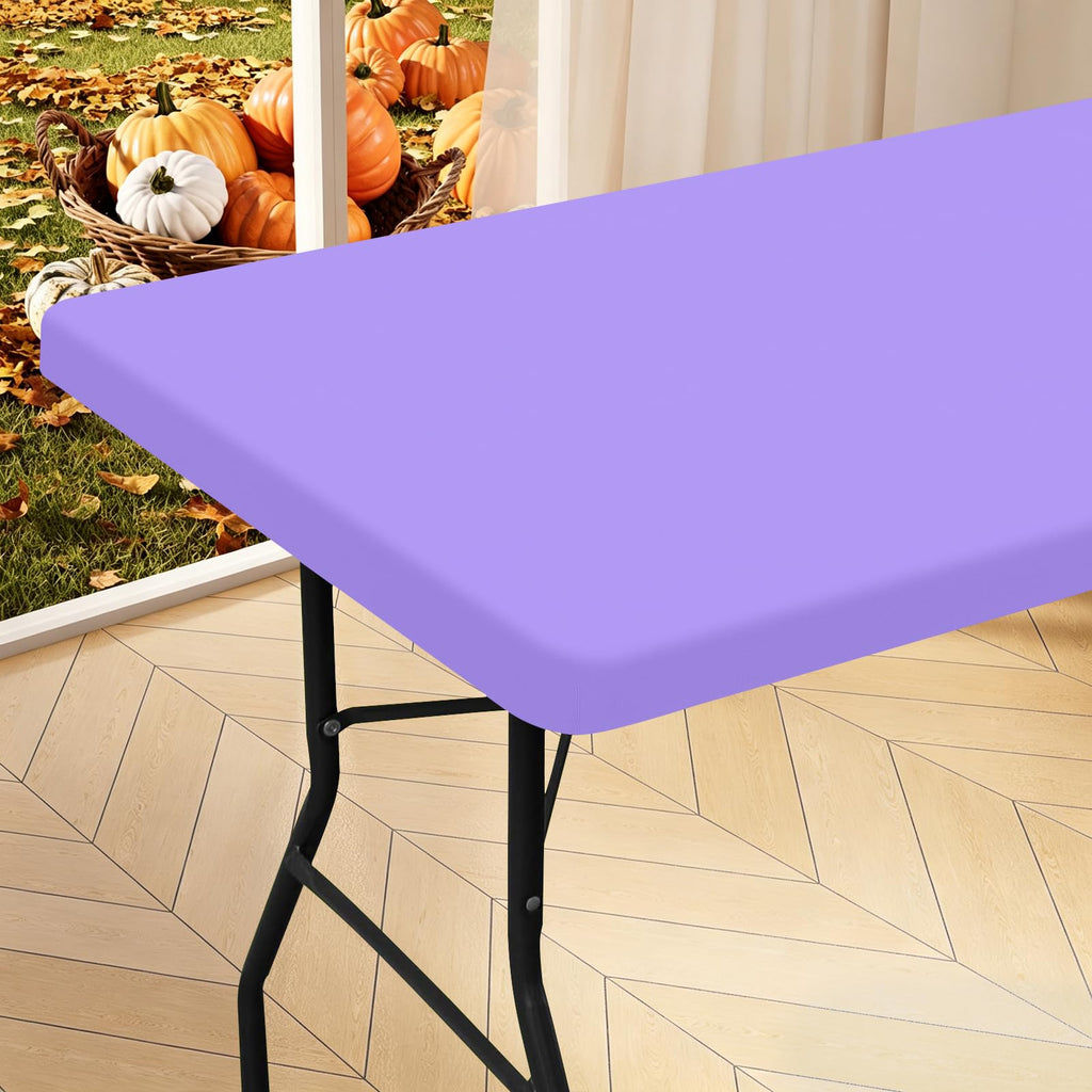 homing Rectangle Table Cloth Cover 4 Foot Teal Elastic Fitted Tablecloth
