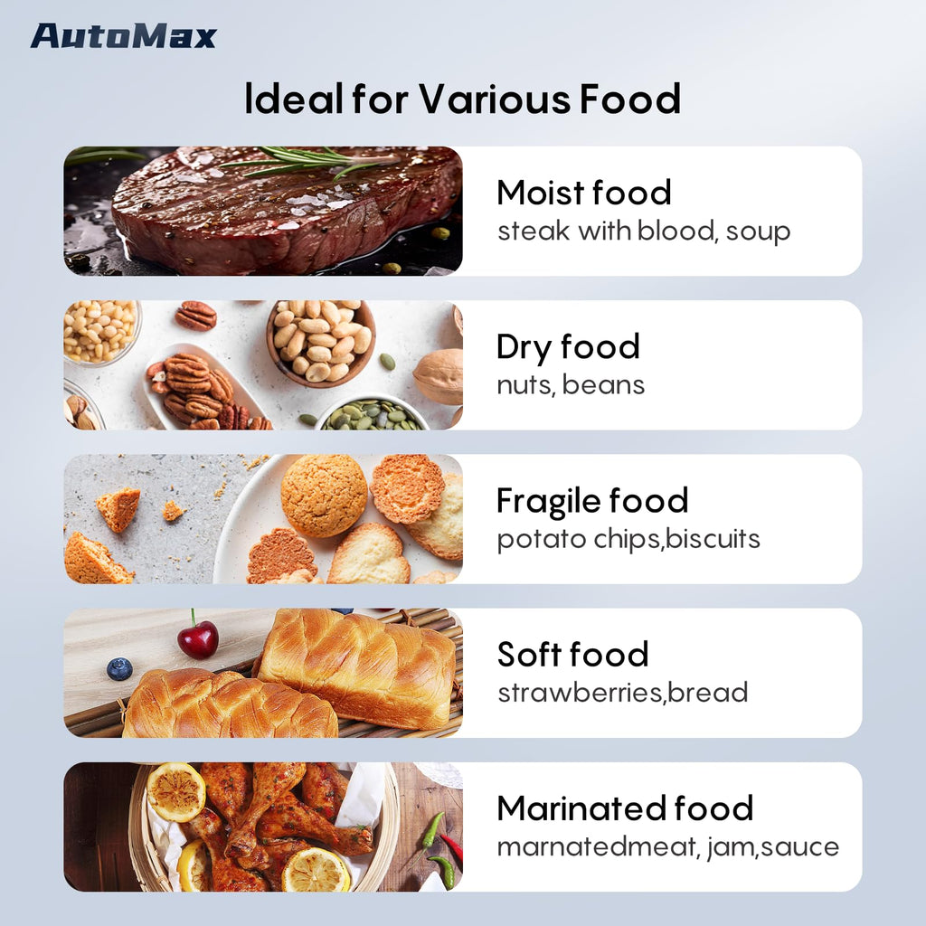 FRESKO Automatic 95Kpa Food Vacuum Sealer Machine, Auto Dry-Wet Detection